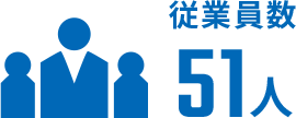 従業員数51人